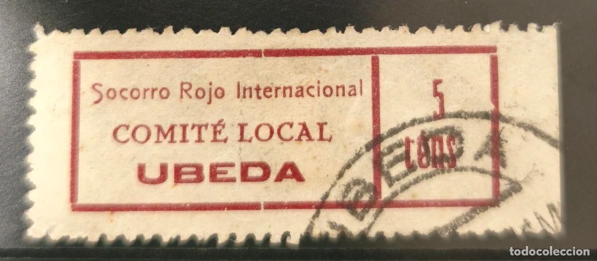 Sellos: UBEDA (JAEN). EDIFIL 6 US 5 CENTS SOCORRO ROJO INTERNACIONAL
