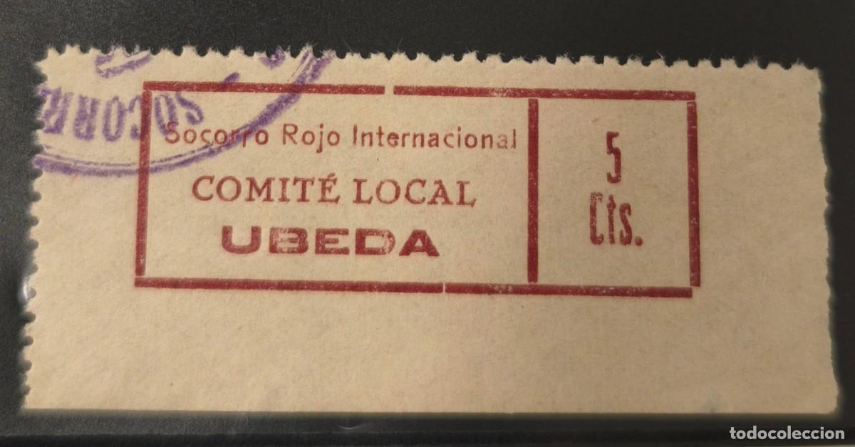 Sellos: UBEDA (JAEN). EDIFIL 12 * 5 CENTS SOCORRO ROJO INTERNACIONAL. DENTADO 11 3/4.