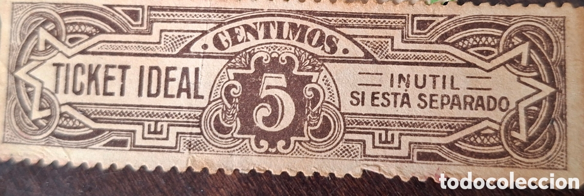 Sellos: Sello Fiscal Ticket Ideal 5 centimos