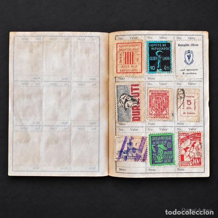 Sellos: (VI-261000)ALBUM DE 72 VI&Ntilde;ETAS BANDO REPUBLICANO - GUERRA CIVIL