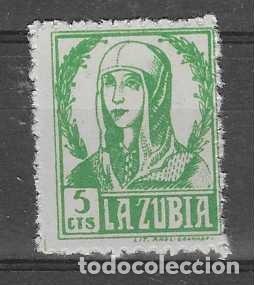 Sellos: LA ZUBIA-GRANADA-, 10 CTS. .-ISABEL CATOLICA -VER FOTOS
