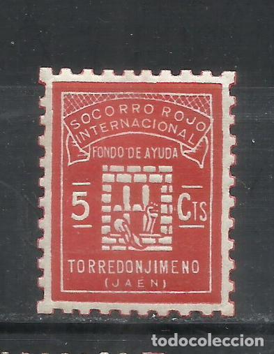 Sellos: Q757-SELLO LOCAL ESPA&Ntilde;A GUERRA CIVIL TORREDONJIMENO JAEN S.R.I. FONDO DE AYUDA SOCORRO ROJO INTERNAC