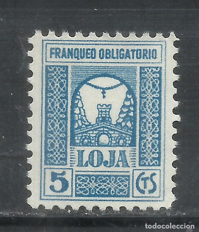 Sellos: 6065-SELLO SOBRETASA LOCAL GUERRA CIVIL BANDO NACIONAL NUEVO ** LOJA GRANADA,FRANQUEO OBLIGATORIO. S