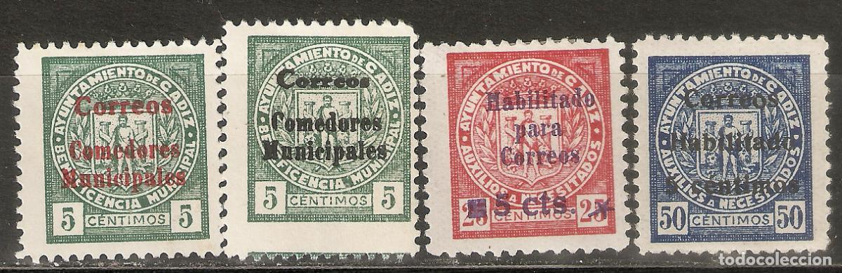 Briefmarken: PATRIOTICOS 4 DIFERENTES DE CADIZ