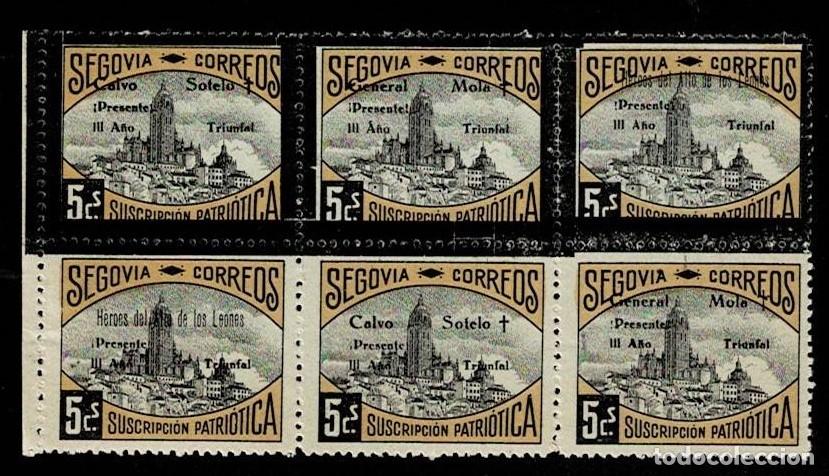Stamps: S-24 Guerra Civil SEGOVIA Fesofi n&ordm; 46 y 50 (2 Tripticos en BLOQUE) VER