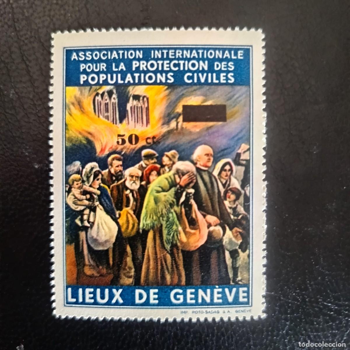 Francobolli: Lieux de Gen&egrave;ve, sin se&ntilde;al de fijasellos**