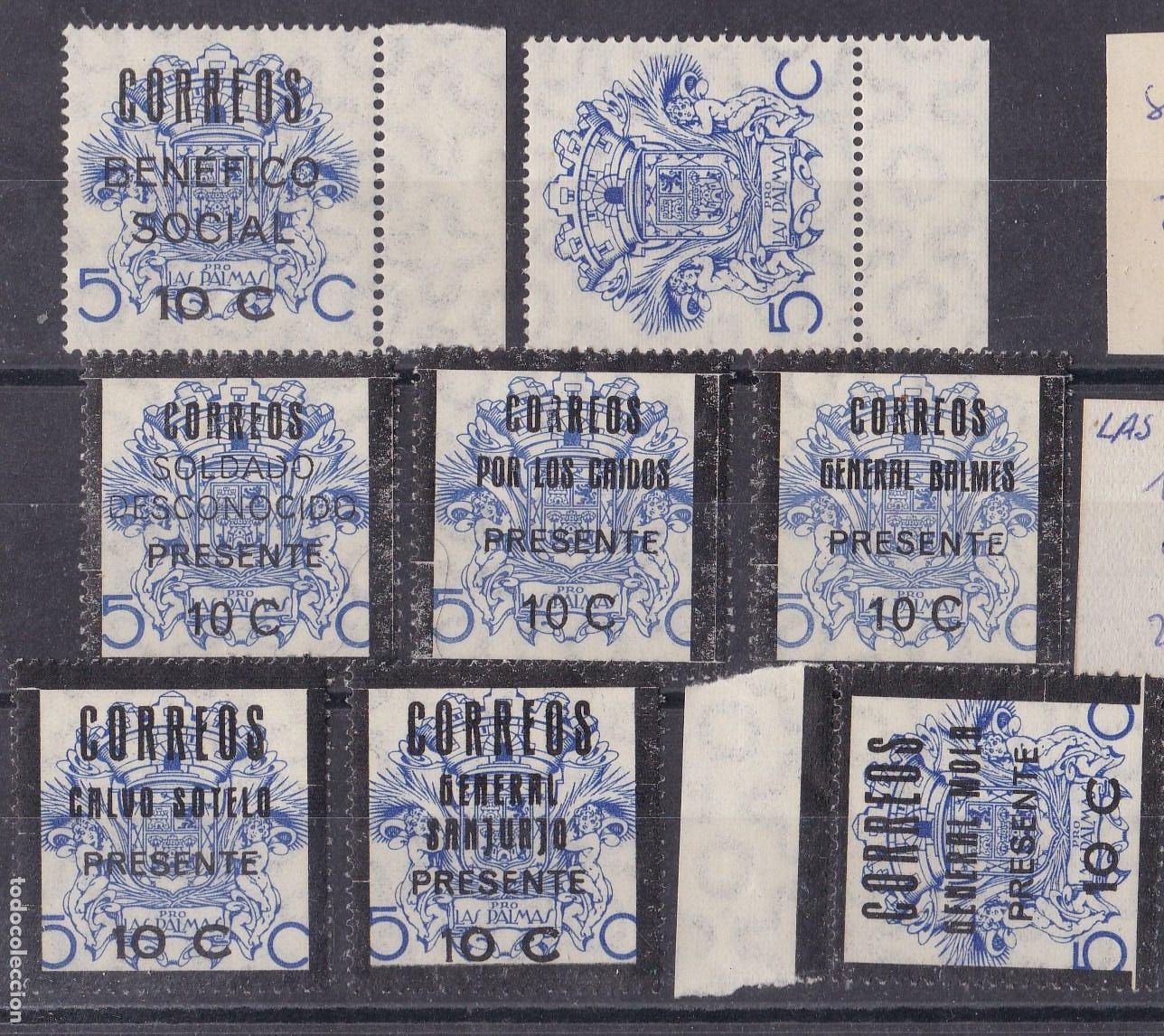 Stamps: AA24-Guerra Civil . LAS PALMAS Fesofi 1/9 (Sin 7)