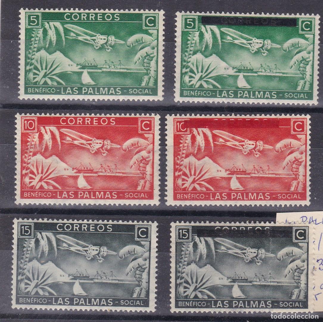 Stamps: AA25-Guerra Civil . LAS PALMAS Fesofi 16/21 Nuevos **/*