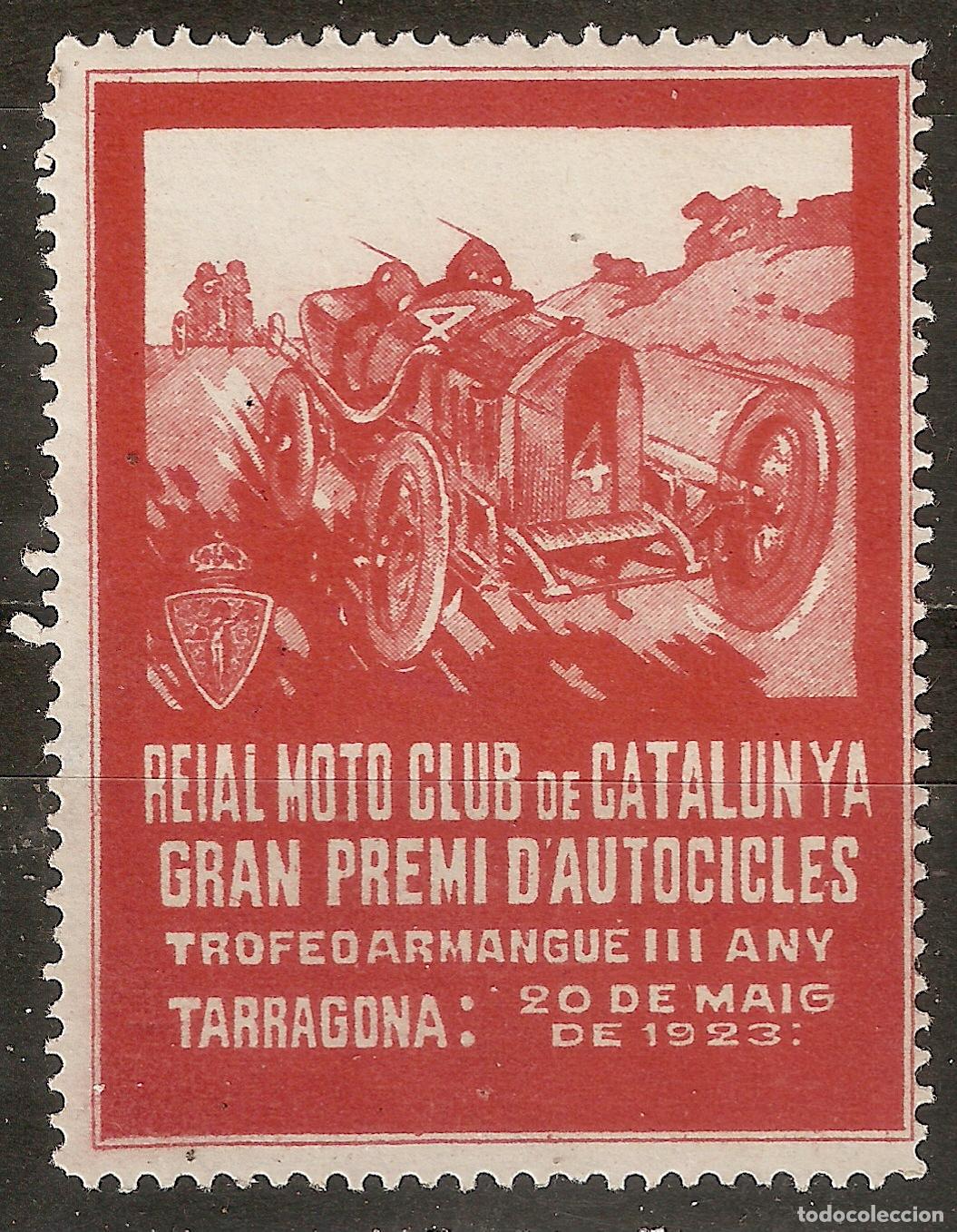 Sellos: VI&Ntilde;ETAS MOTO CLUB DE CATALU&Ntilde;A 1923
