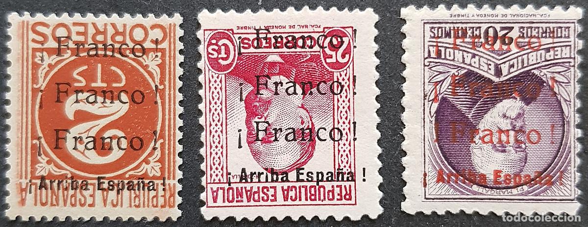 Sellos: Espa&ntilde;a Emission local patriotica de Jerez de la Frontera sobrecarga invertida MNH