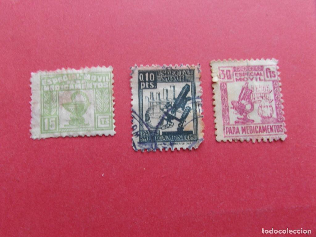 Timbres: LOTE 3 VI&Ntilde;ETA SELLO ESPECIAL MOVIL MEDICAMENTOS