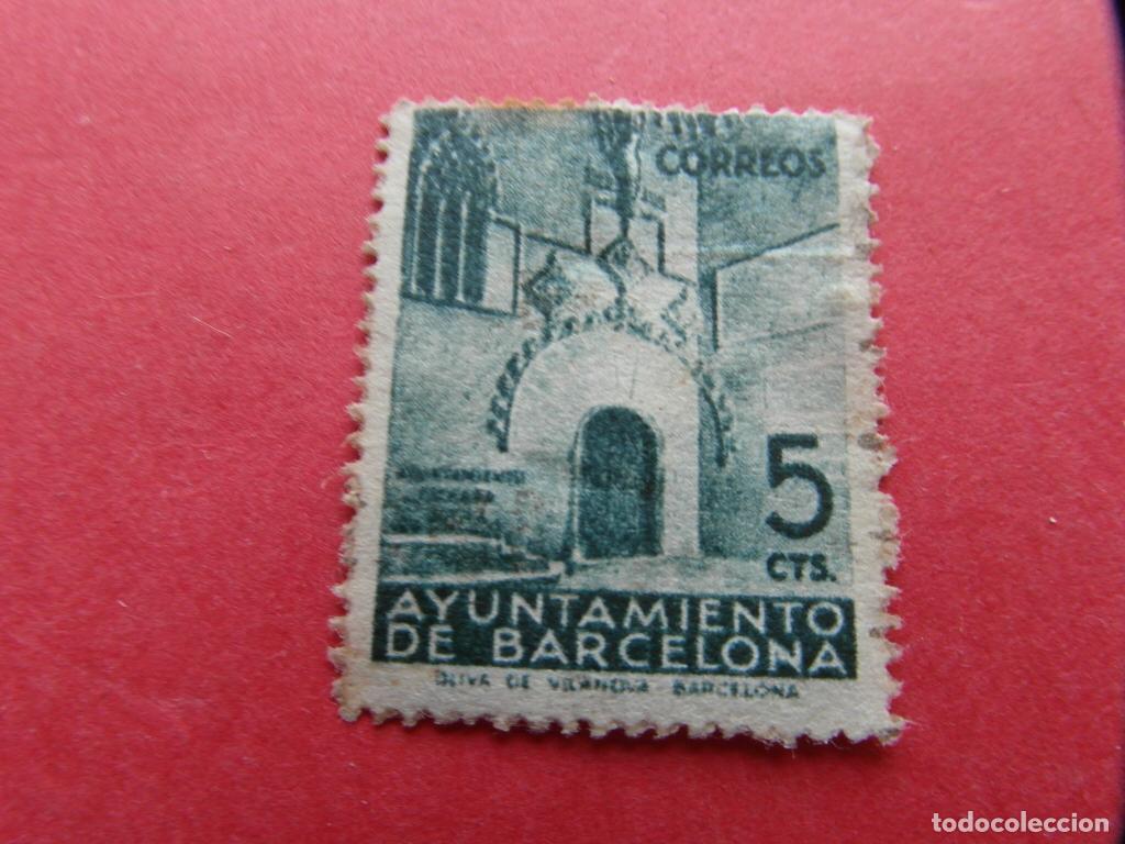 Timbres: LOTE 1 VI&Ntilde;ETA SELLO CORREOS AYUNTAMIENTO BARCELONA
