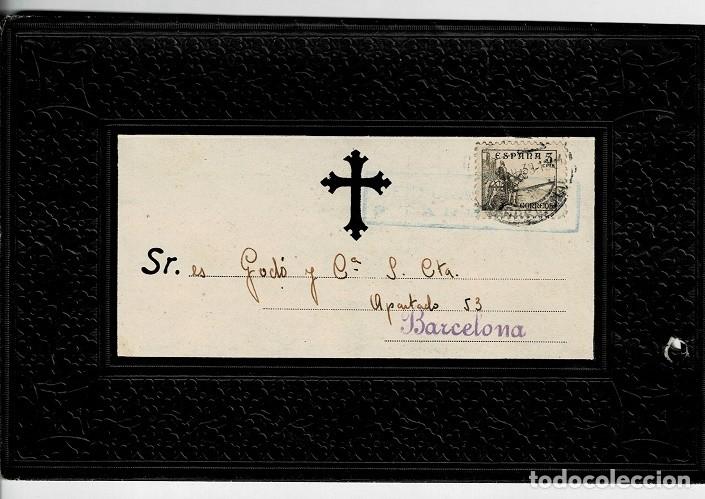 Timbres: &rdquo;L26-2 Guerra Civil TARREGA Sobre NECROLOGICO circulado con CENSURA MILITAR TARRASA&rdquo; &rdquo;L26-2 Guerra C