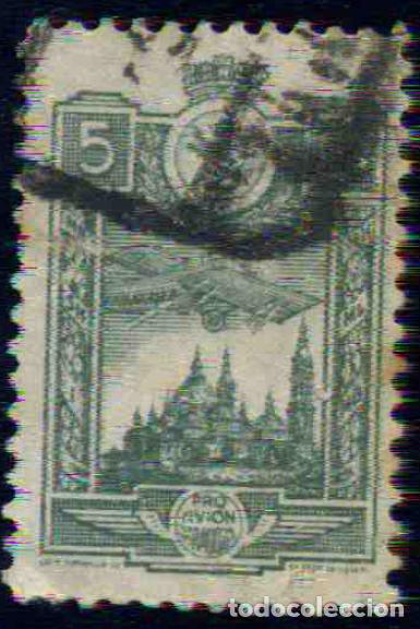 Sellos: Espa&ntilde;a - Zaragoza - 1936 - Sobretasa a&eacute;rea (usado)