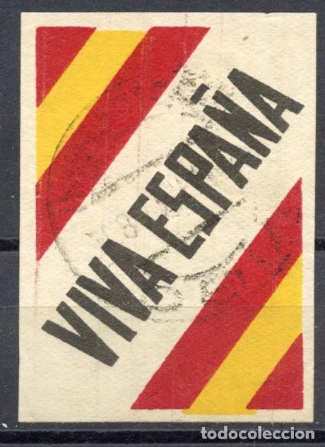 Briefmarken: ETIQUETA PATRI&Oacute;TICA ZONA NACIONAL CAT&Aacute;LOGO ALLEPUZ - EDIFIL N&ordm; 14 color carm&iacute;n intenso