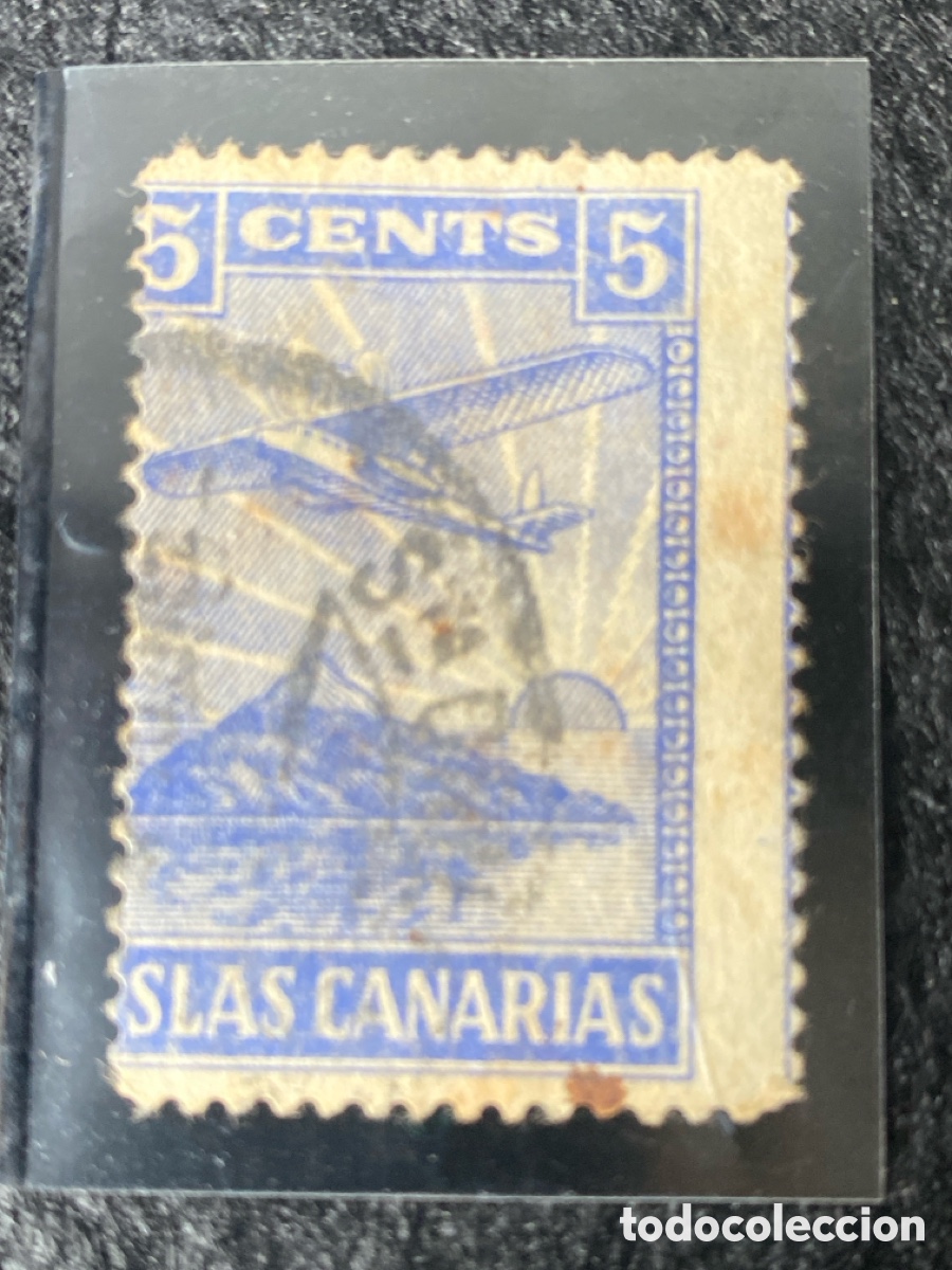 Sellos: Sello de 5 cts de canarias en la guerra civil