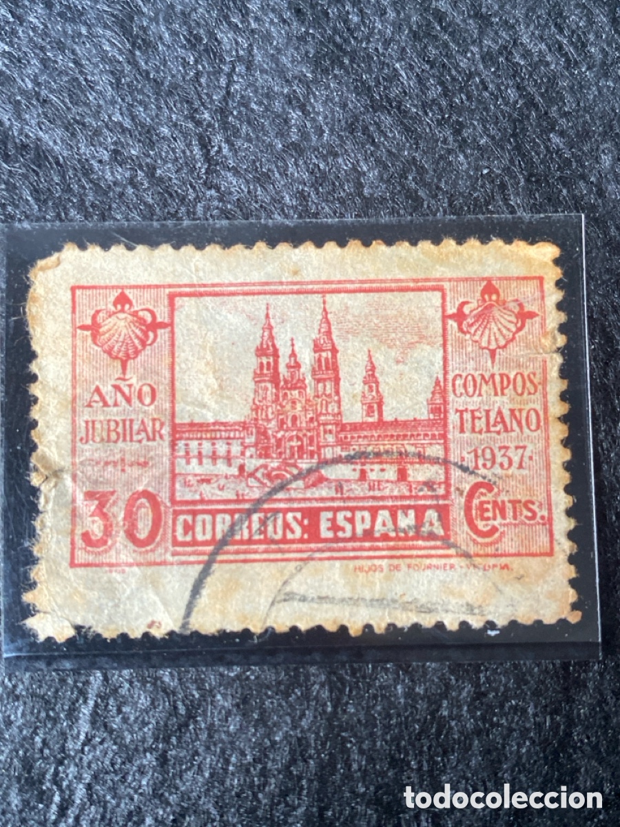 Sellos: Sello de 30cts de 1937 en guerra civil