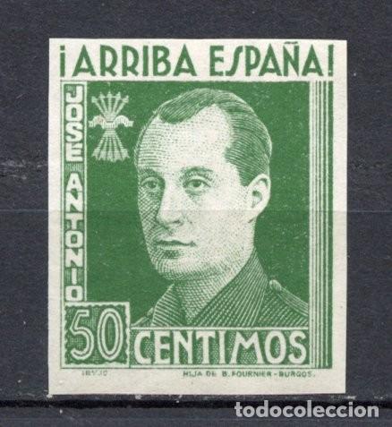 Sellos: FET - JONS FALANGE. JOS&Eacute; ANTONIO. G&aacute;lvez 39s sin dentar. Variedad no rese&ntilde;ada