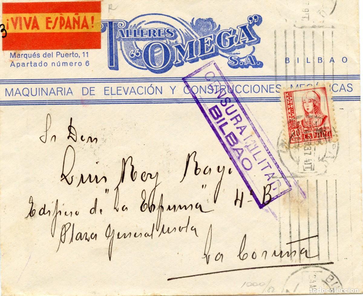 Sellos: ETIQUETA PATRI&Oacute;TICA ZONA NACIONAL CAT&Aacute;LOGO ALLEPUZ - EDIFIL N&ordm; 23 SOBRE CARTA