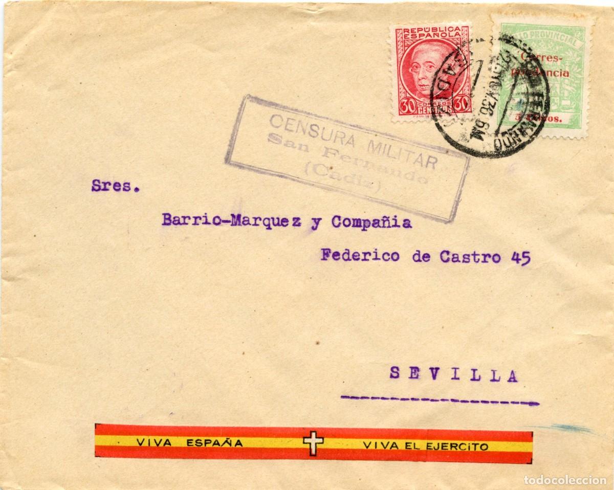 Selos: ETIQUETA PATRI&Oacute;TICA ZONA NACIONAL CAT&Aacute;LOGO ALLEPUZ - EDIFIL N&ordm; 56 SOBRE CARTA