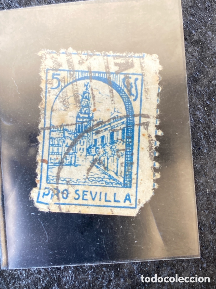 Sellos: Sello de 5 cts de 1936 Espa&ntilde;a