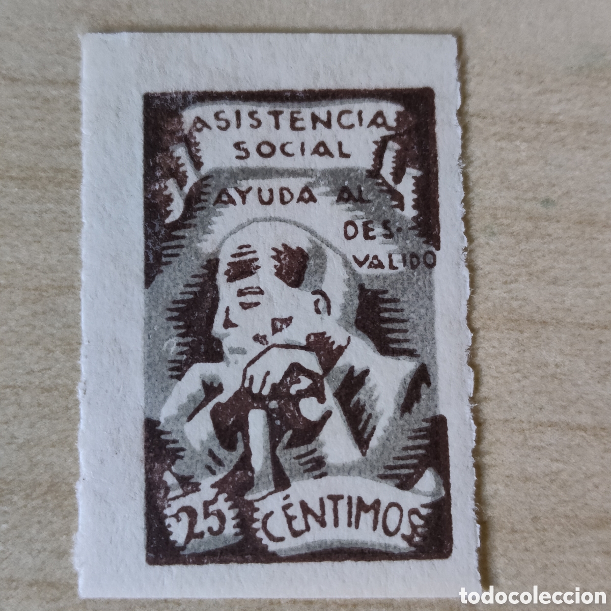 Sellos: a87 Asistencia Social Ayuda al Desvalido 25 cts Allepuz 2348 afinet 1876