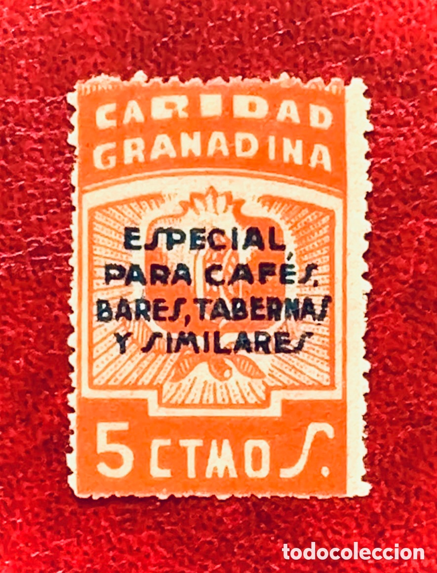 Sellos: Curioso sello Granada 1937 Guerra Civil Bando Nacional