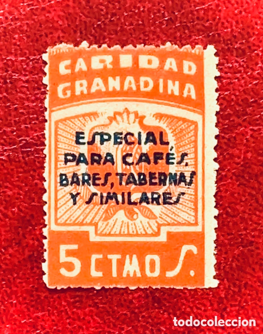 Sellos: Curioso sello Granada 1937 Guerra Civil Bando Nacional
