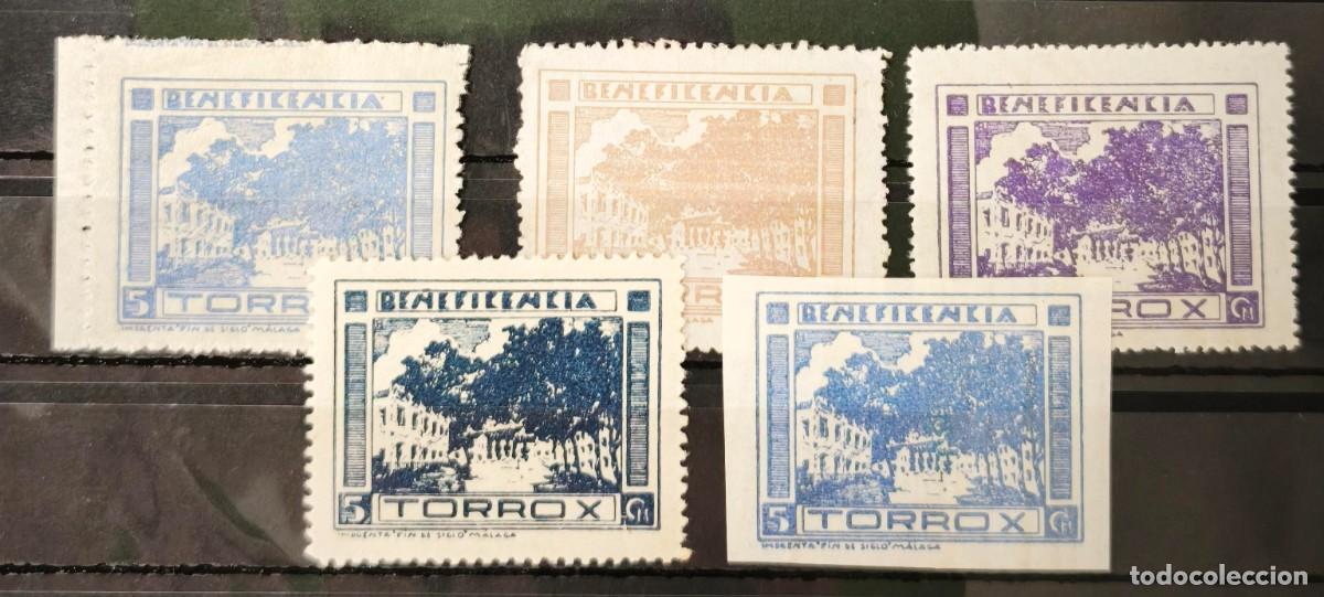 Sellos: TORROX (M&Aacute;LAGA). EDIFIL 3/6 * LOTE DE 5 SELLOS NUEVOS.