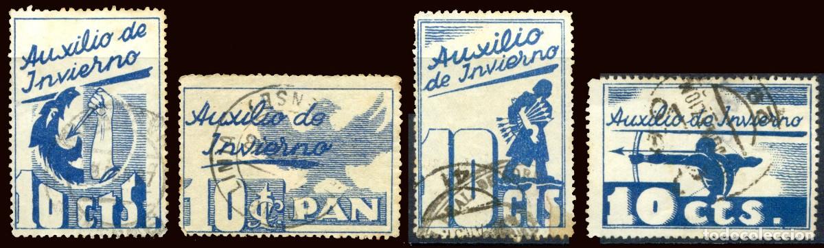 Sellos: Espa&ntilde;a - Auxilio Invierno - Edi o 4/7 - 10 cts.