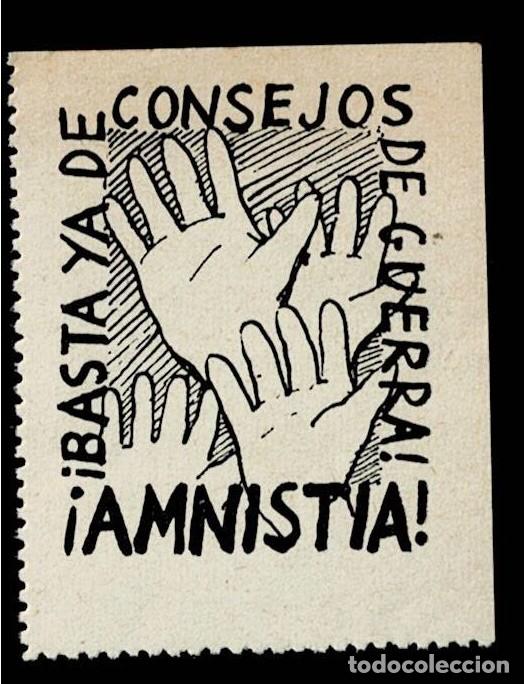 Sellos: NC-1750 Guerra Civil AMNIST&Iacute;A EDIFIL n&ordm; 2319 BASTA DE CONSEJOS DE GUERRA. AMNISTIA Sin fijasellos