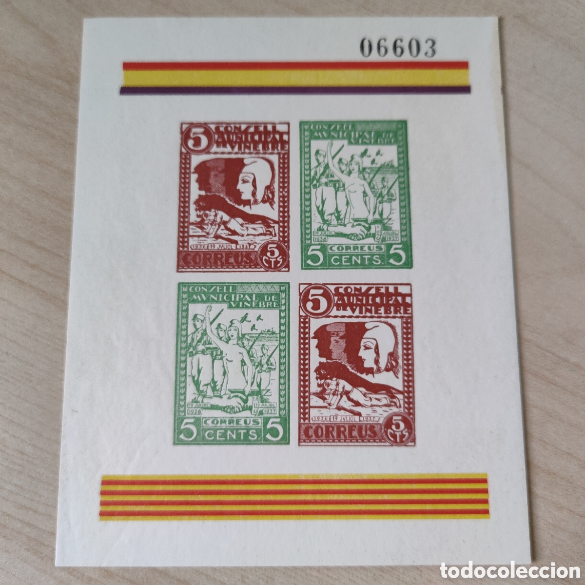 Sellos: a90 Tarragona Vinebre hojita