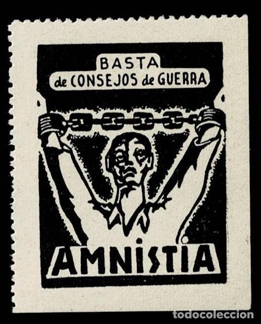 Sellos: NC-1750 Guerra Civil AMNIST&Iacute;A EDIFIL n&ordm; 2330 BASTA DE CONSEJOS DE GUERRA. AMNISTIA Sin fijasellos