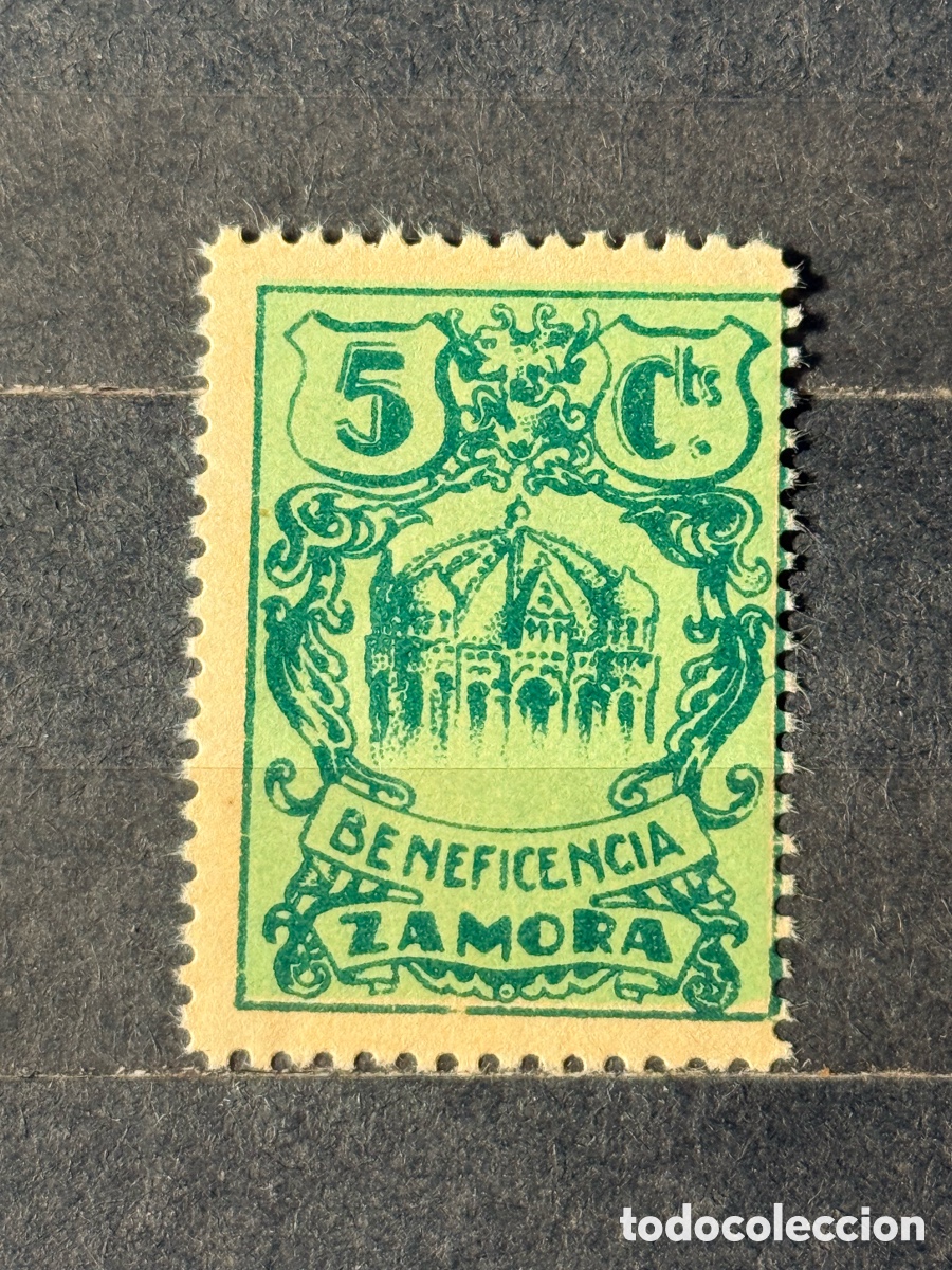 Sellos: Espa&ntilde;a. 1936/1939. Guerra Civil. Emisiones locales patri&oacute;ticas. Zamora. Fesofi 1. Nuevo **