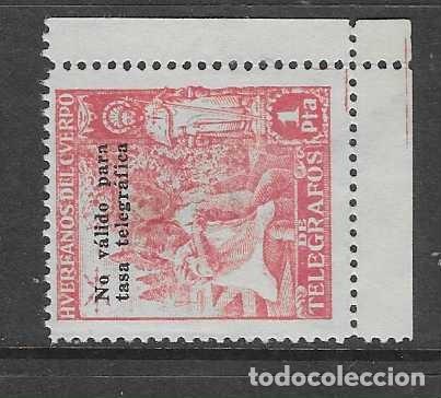 Sellos: HUERFANOS DE CORREOS,- 1 PTA.- SOBRECARGA-VER FOTOS