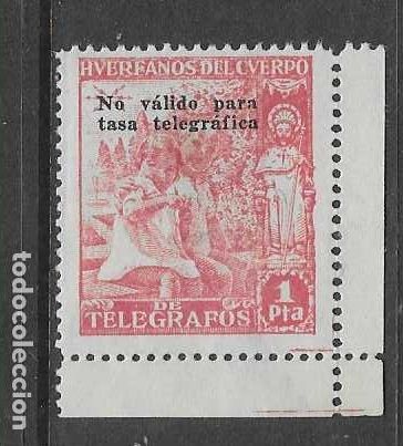 Sellos: HUERFANOS DE CORREOS,- 1 PTA.- SOBRECARGA-VER FOTOS