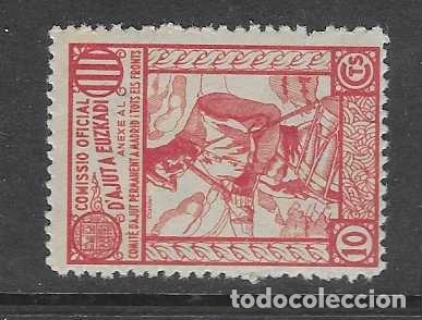 Sellos: VI&Ntilde;ETA,- 10 CTS.- D&rdquo;AJUT A EUZKADI-VER FOTOS