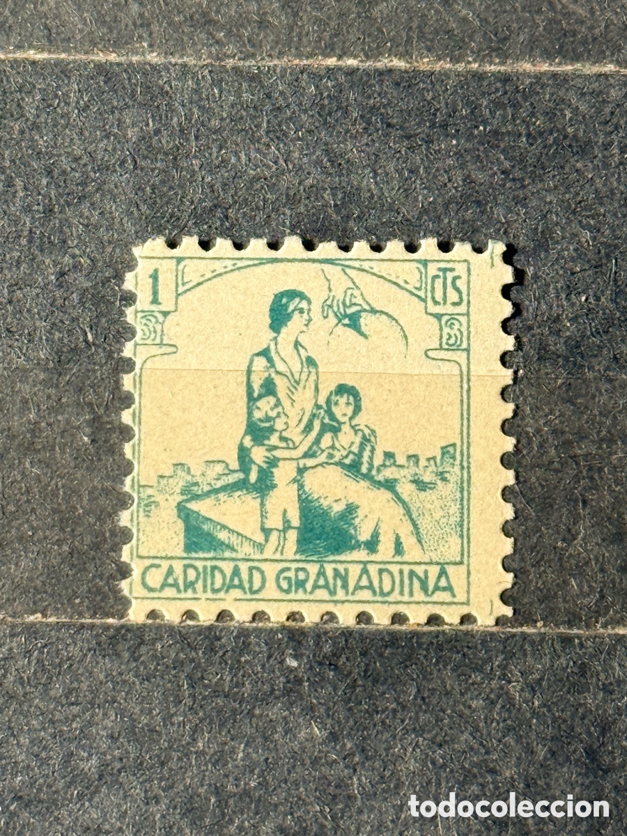 Sellos: Espa&ntilde;a. 1936/1939. Guerra Civil. Emisiones locales patri&oacute;ticas. Granada. Fesofi 19. Nuevo **