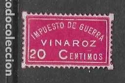 Sellos: VINAROZ, 20 CTS- IMPUESTO DE GUERRA- VER FOTOS