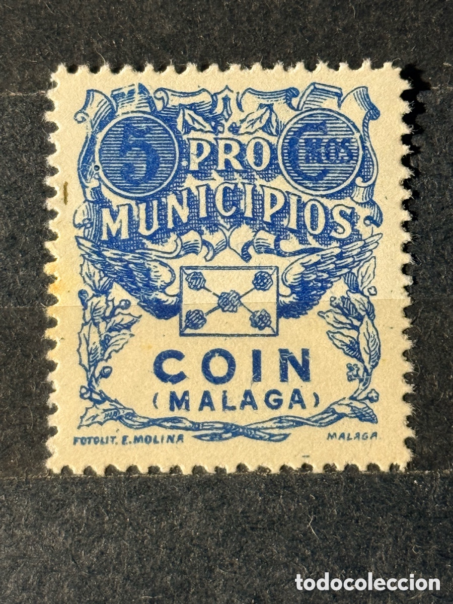 Sellos: Espa&ntilde;a. 1936/1939. Guerra Civil. Emisiones locales republicanas. Co&iacute;n. Fesofi 1. Nuevo **