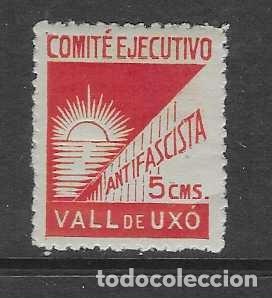 Sellos: VALL DE UXO.- 5 CTS- COMITE EJECUTIVO- VER FOTOS