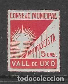 Sellos: VALL DE UXO.- 5 CTS- CONSEJO EJECUTIVO- VER FOTOS