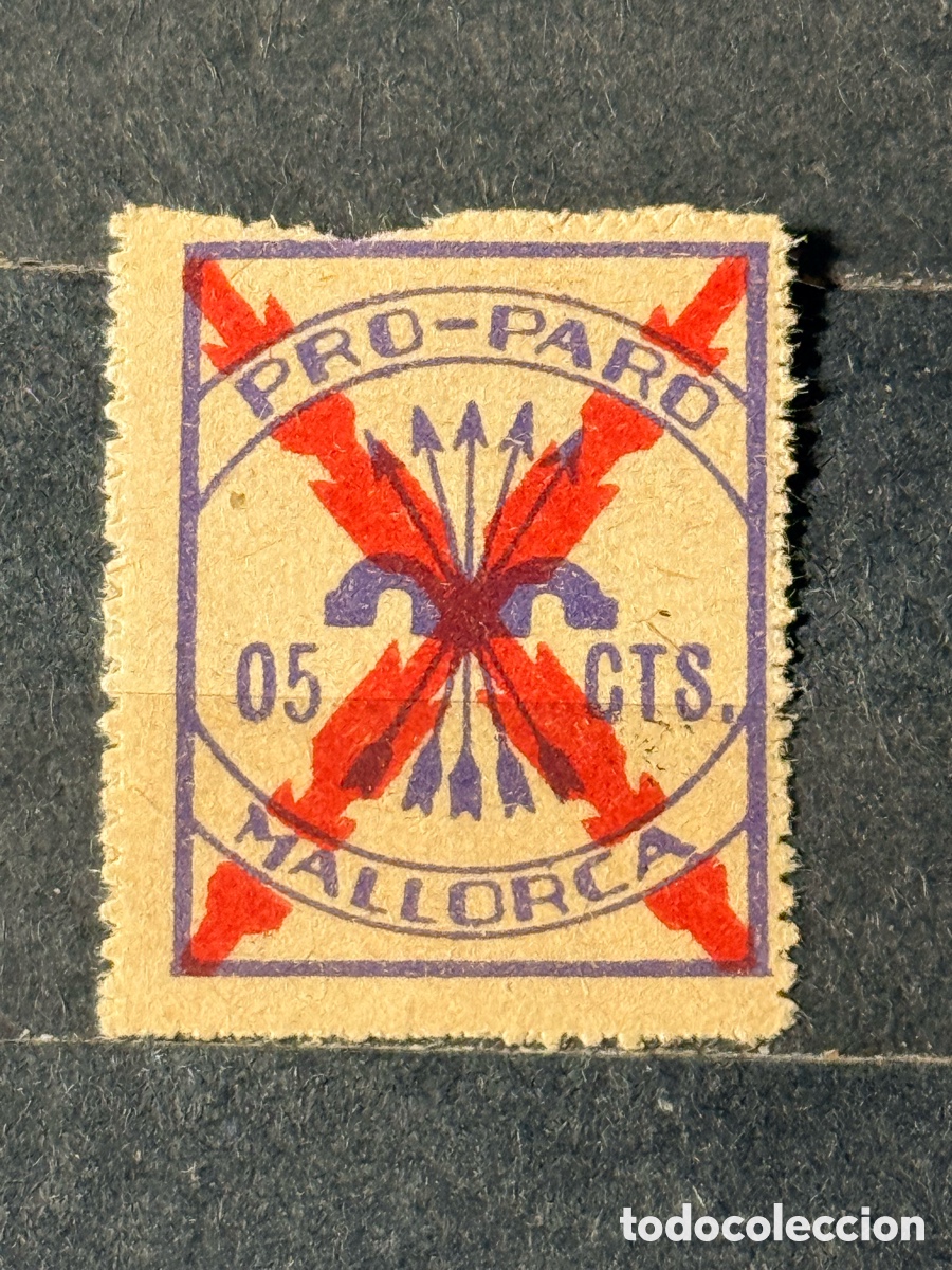 Sellos: Espa&ntilde;a. 1936/1939. Guerra Civil. Emisiones locales patri&oacute;ticas. Mallorca. Fesofi 4b. Nuevo **