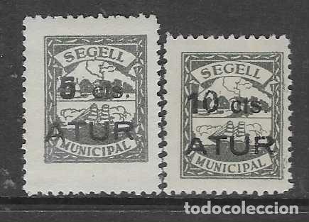 Sellos: PORTBOU.- 5 Y 10 CTS- ATUR-- SEGELL MUNICIPAL- VER FOTOS