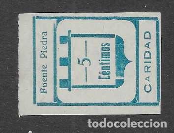 Sellos: FUENTE PIEDRA-MALAGA.- 5 CTS-VARIEDAD, A DE CARIDAD PEQUE&Ntilde;A.-SIN DENTAR-- VER FOTOS