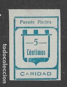 Sellos: FUENTE PIEDRA-MALAGA.- 5 CTS-VARIEDAD, A DE CARIDAD PEQUE&Ntilde;A.-SIN DENTAR-- VER FOTOS