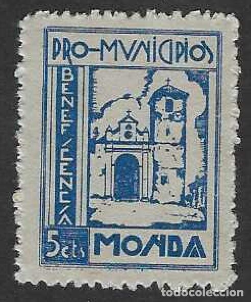 Sellos: MONDA (M&Aacute;LAGA). PRO-MUNICIPIOS. 5 CTS.
