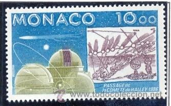 Sellos: MONACO 1986 - COMETA HALLEY - Yvert 1536 - Foto 1