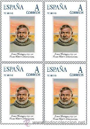 Sellos: TU SELLO Hemingway bloque de 4 - Foto 1