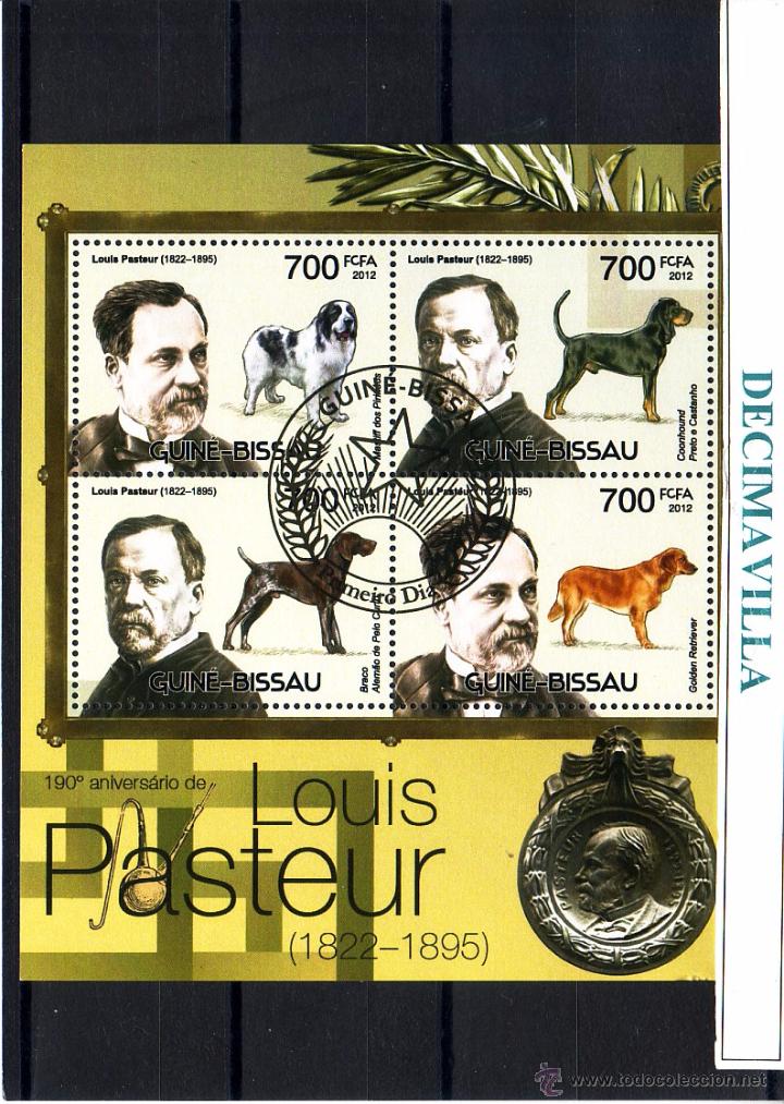 Sellos: L665, GUINEA BISSAU, 2012, LOUIS PASTEUR - Foto 1